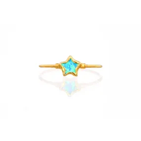 Dainty Star Kyocera Opal Ring