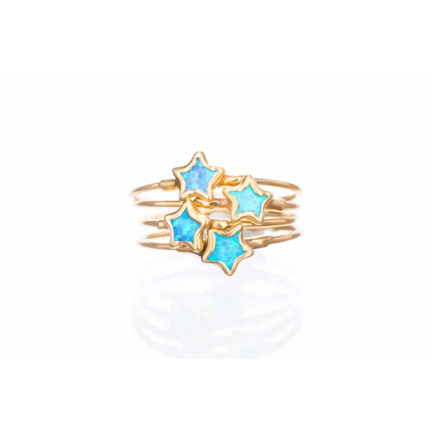 Dainty Star Kyocera Opal Ring