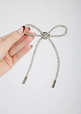 Diamante Bow brooch