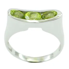 Drop-Dead Gemstone Peridot 925 Sterling Silver Ring Fancy Jewelry