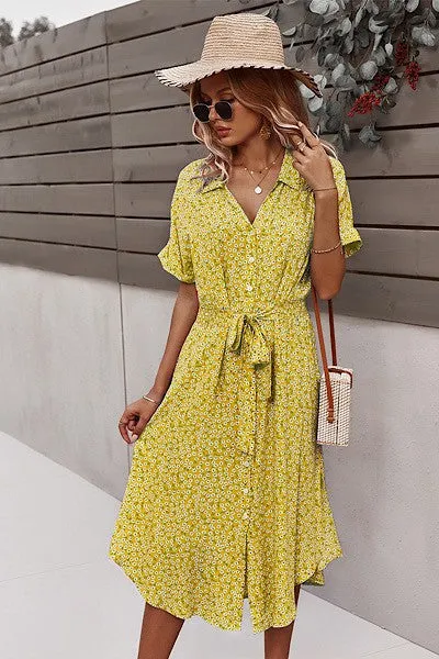 Elliana Floral Midi Dress