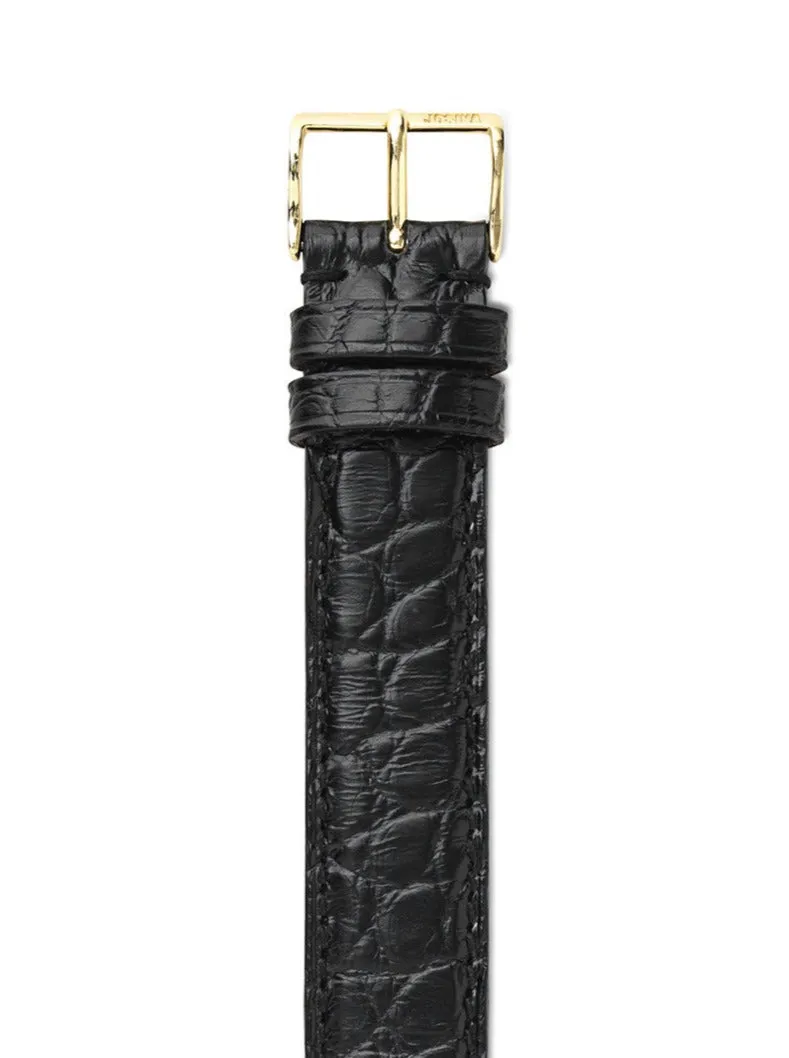 Embracelet Alligator - with 18 kt solid gold buckle