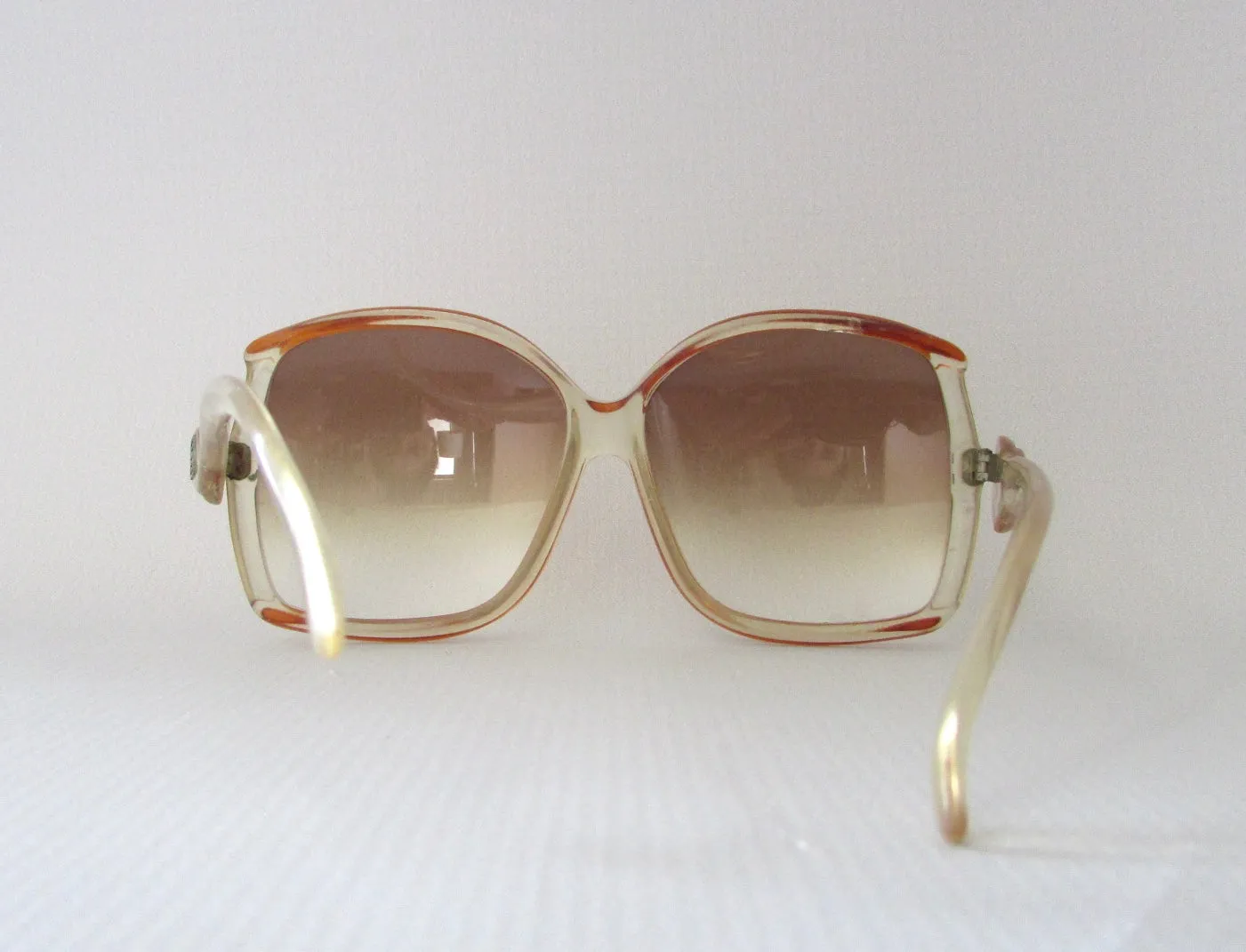 EMILIO PUCCI 70s Oversized Gradient Ombre Sunglasses, Made in France