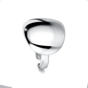 Exaggerated Trendy Sterling Silver Band Ring