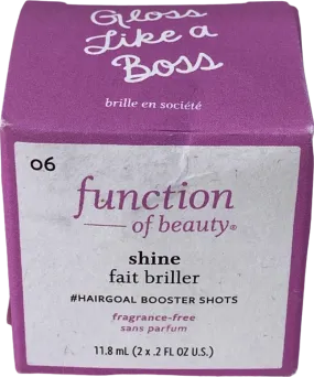 Function of Beauty Shine Hairgoal Booster Shots Fragrance-Free 11.8ml