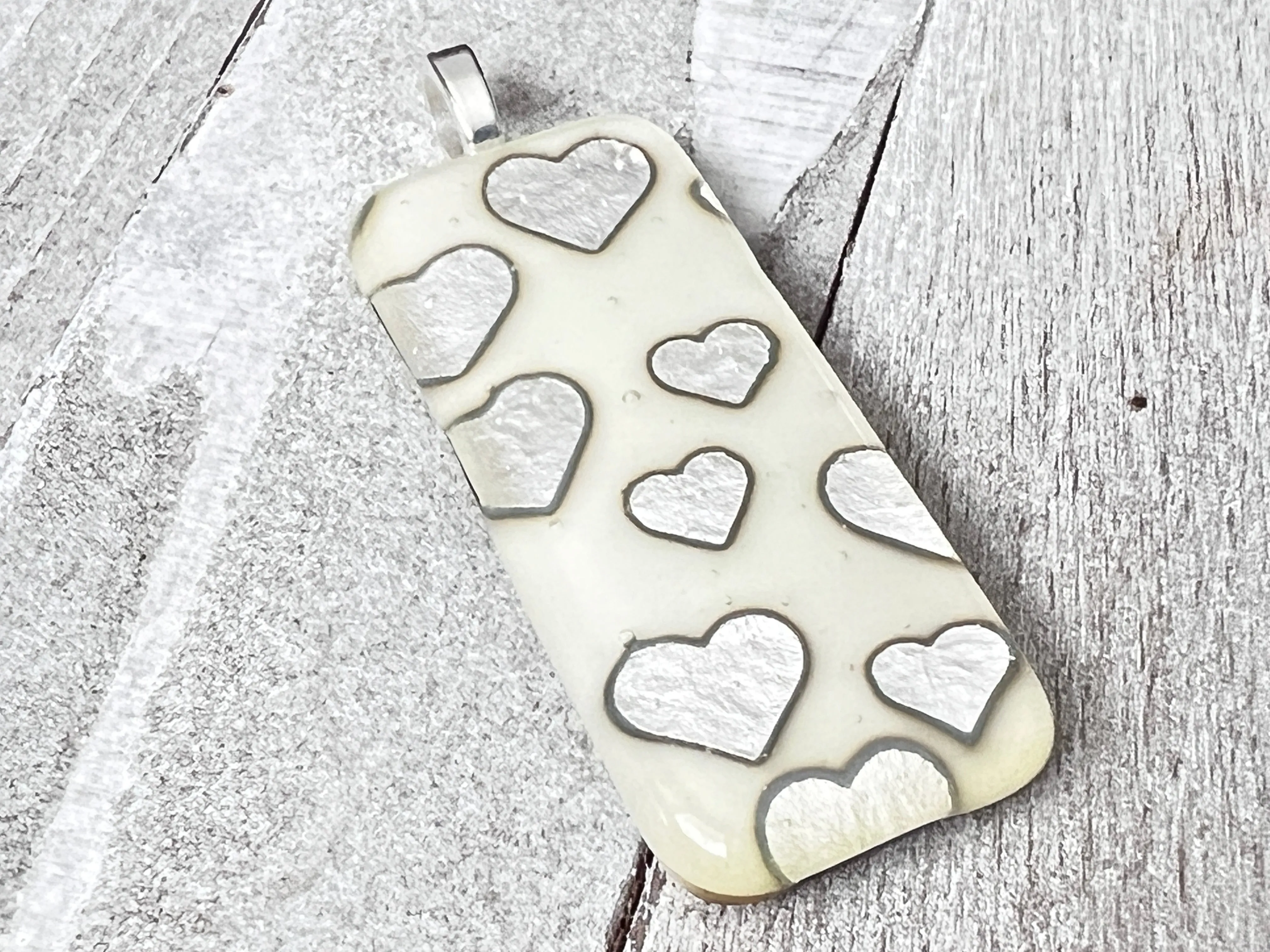 Fused Glass Pendant~Heart Of Glass