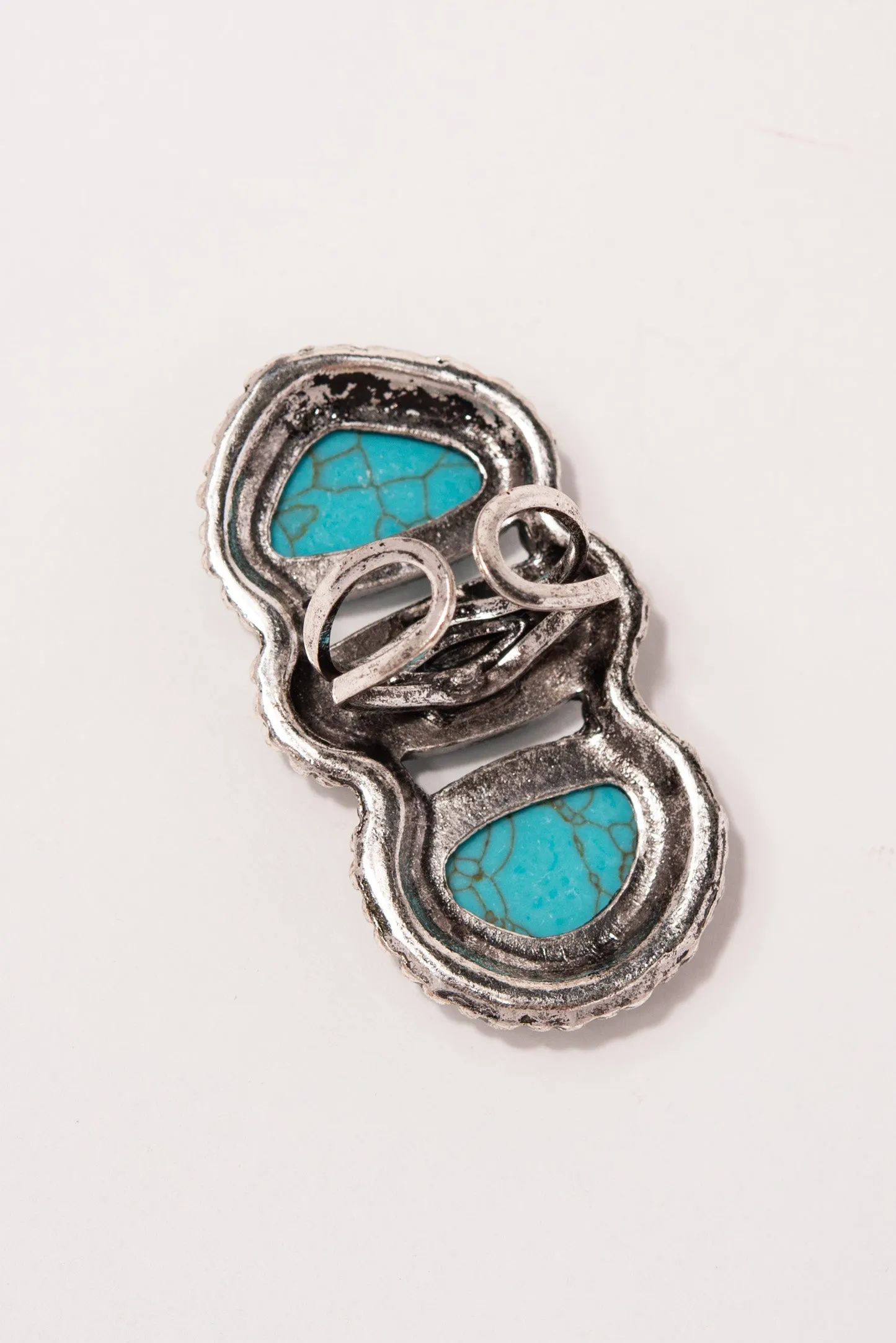 Gemma Turquoise Semi Stone Western Ring - Turquoise