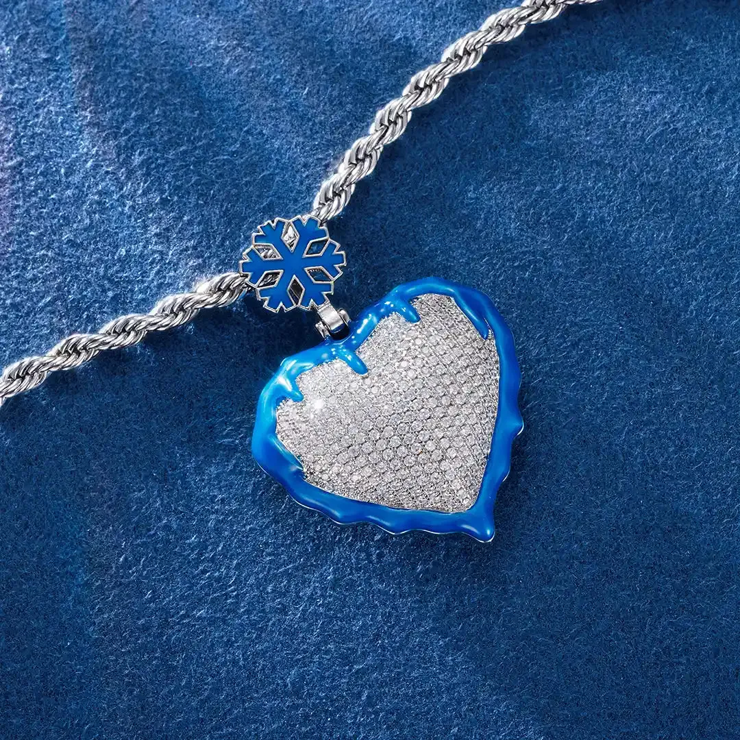 Glow In Dark Frozen Heart Pendant