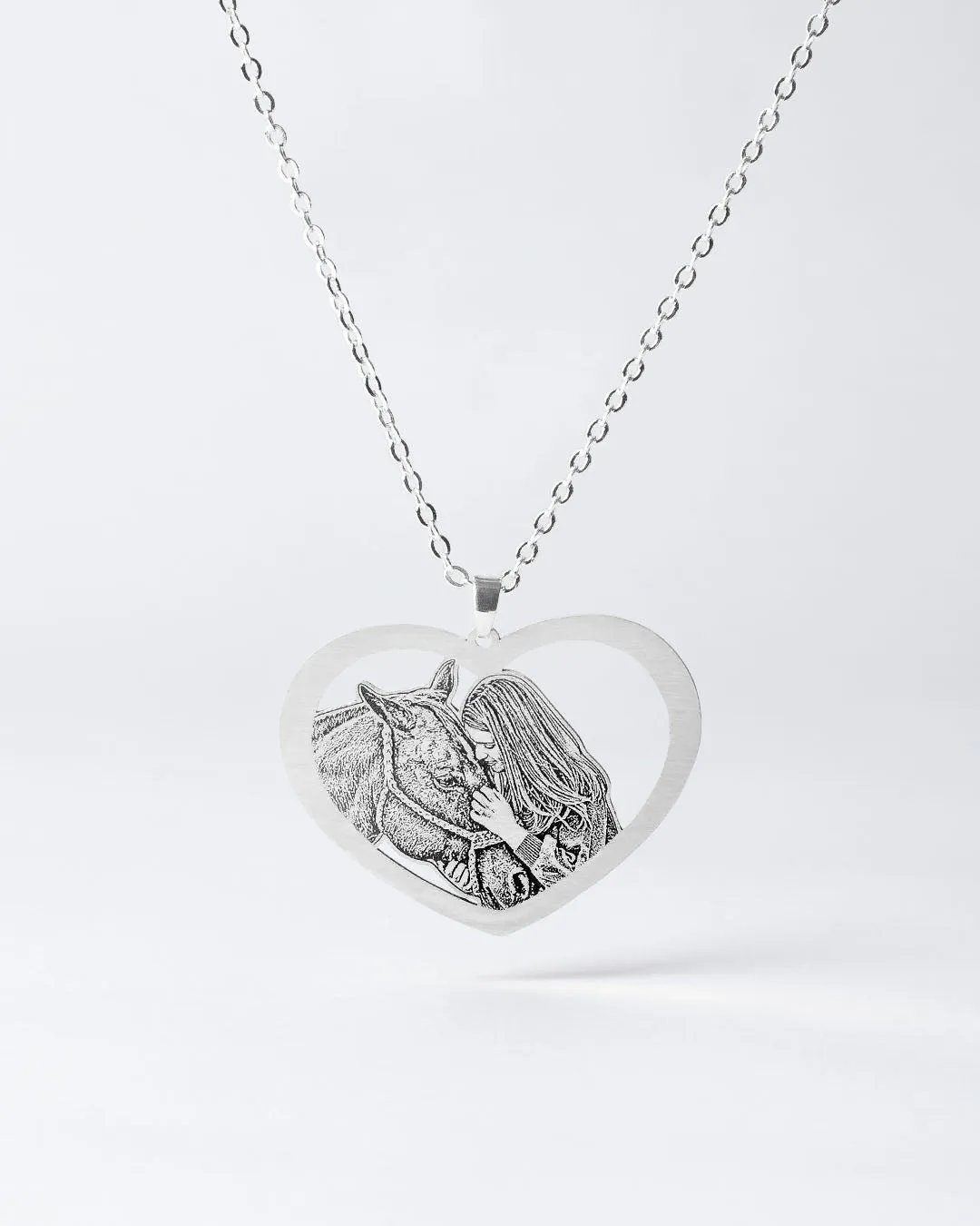 Halo Heart Necklace