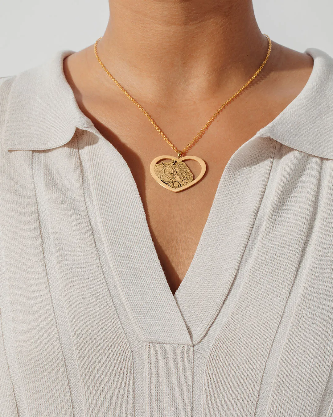 Halo Heart Necklace