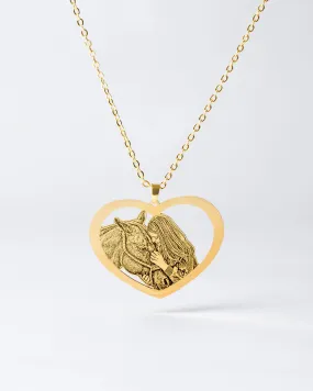 Halo Heart Necklace