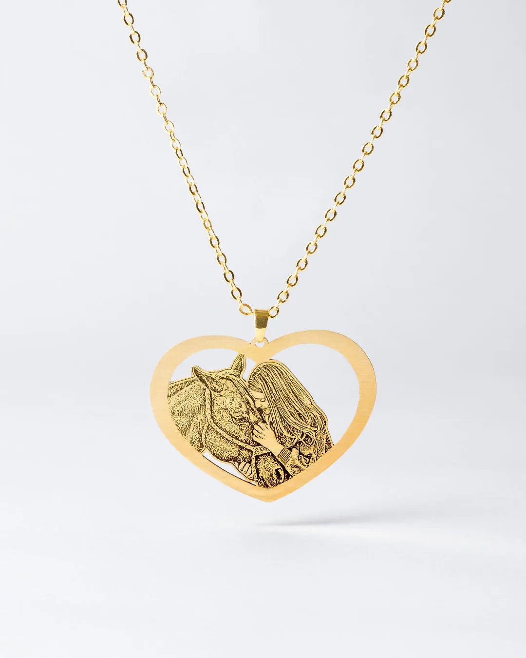 Halo Heart Necklace