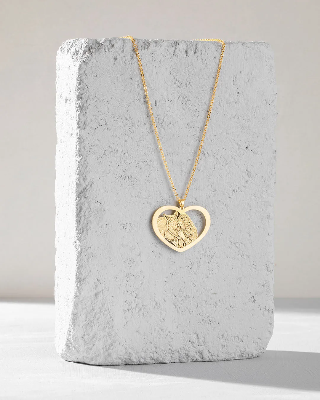 Halo Heart Necklace