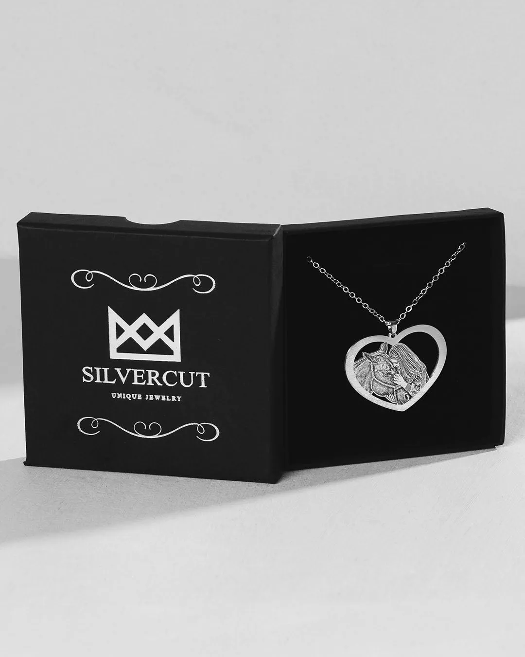 Halo Heart Necklace