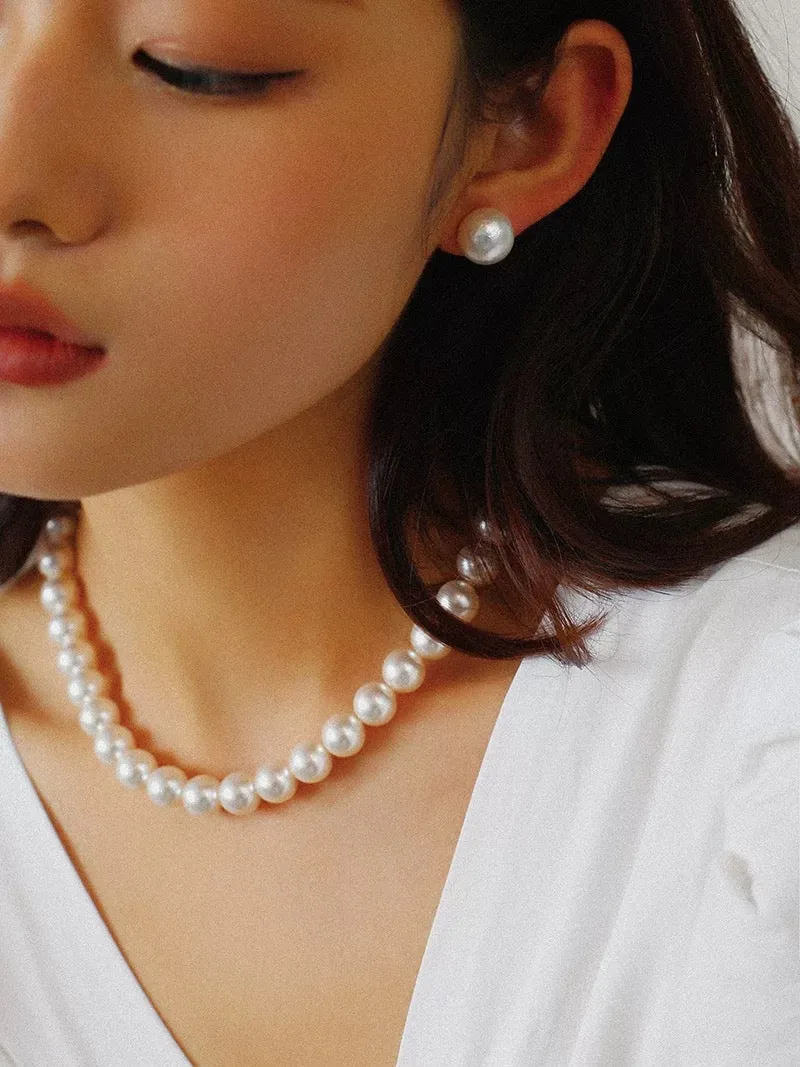 High Quality Crystal Pearl Choker Necklace