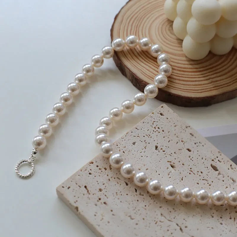 High Quality Crystal Pearl Choker Necklace