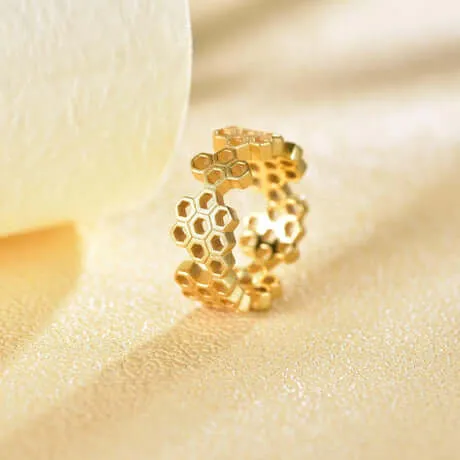 Honeycomb kind Jewelry Highs And Lows Ring Life With MaK’s Honeycomb Bee Kind Jewelry Collection