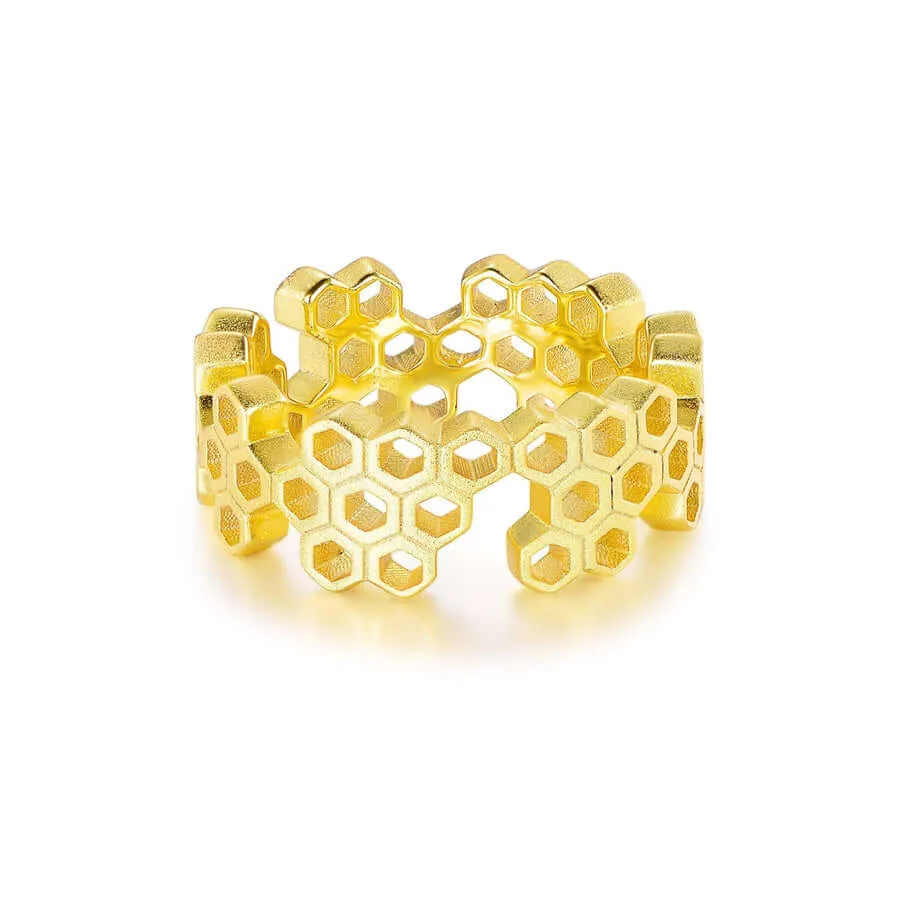 Honeycomb kind Jewelry Highs And Lows Ring Life With MaK’s Honeycomb Bee Kind Jewelry Collection