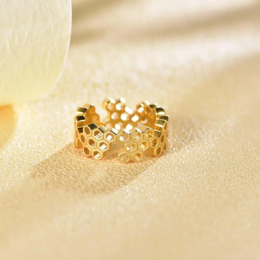 Honeycomb kind Jewelry Highs And Lows Ring Life With MaK’s Honeycomb Bee Kind Jewelry Collection