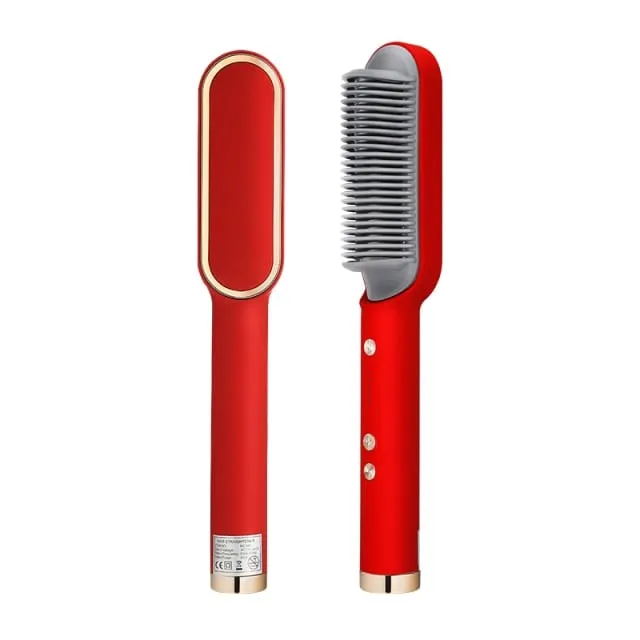 Hot Comb Fast Heating Brush Hair Straightener