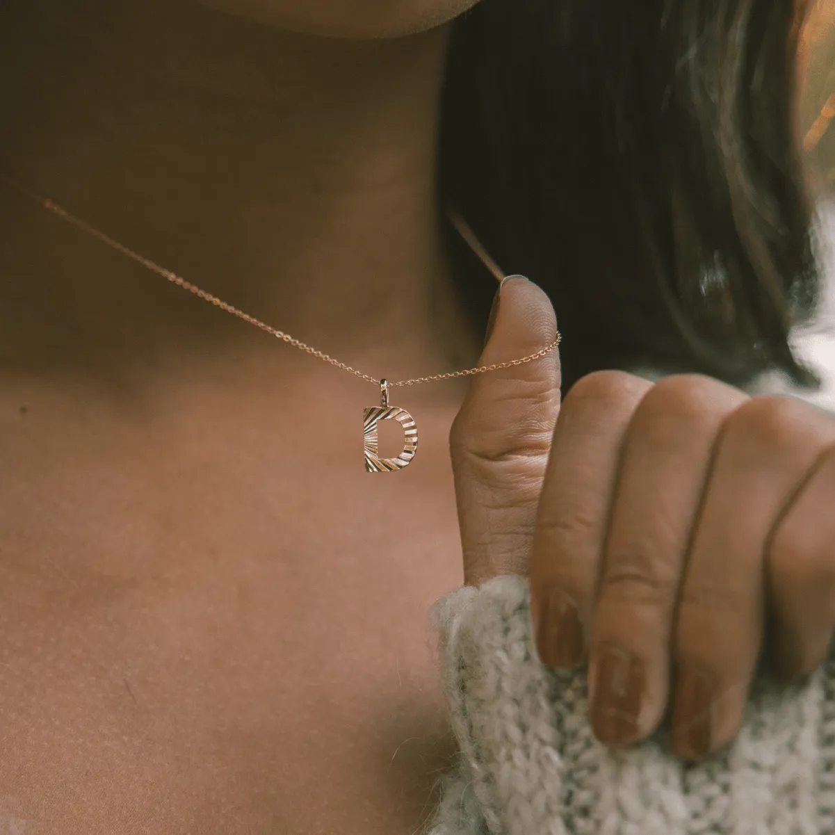 Initial Pendant Necklace