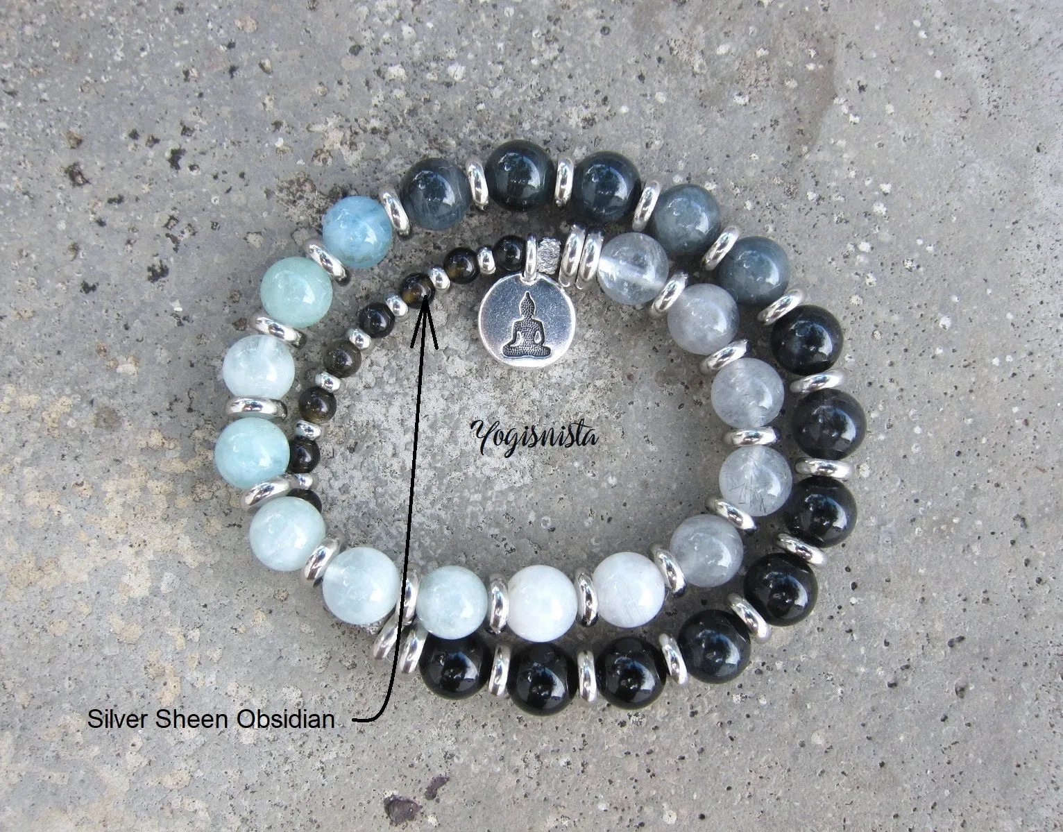 Inner Strength, Calming, Protection Mala Bracelet