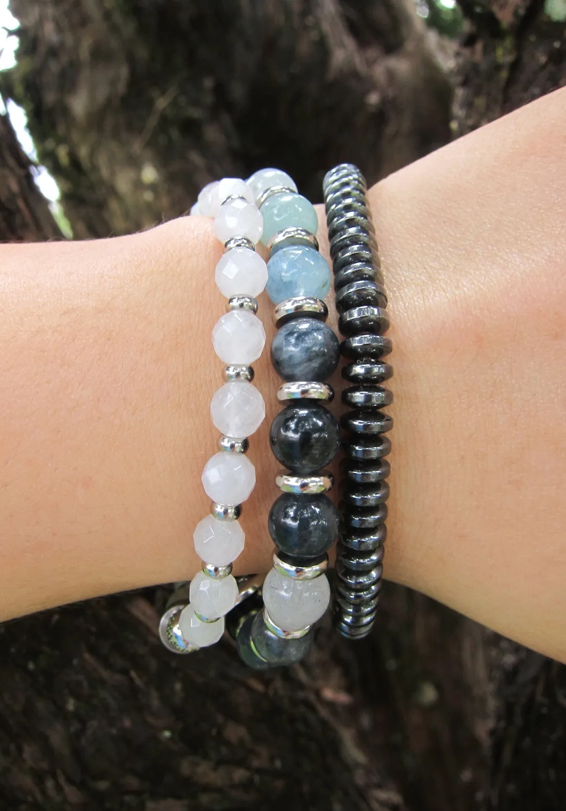 Inner Strength, Calming, Protection Mala Bracelet