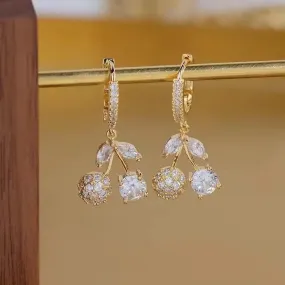 Jewelry Cherry Crystal Earrings for Women - S4560391