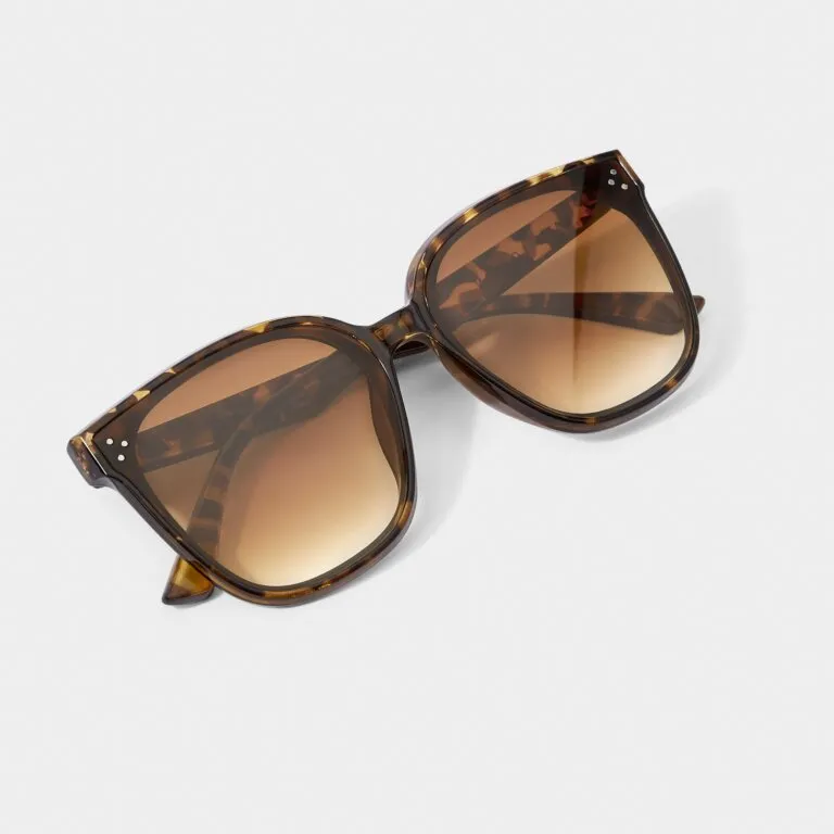 Katie Loxton Savannah Sunglasses in Brown Tortoiseshell