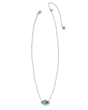 Kendra Scott Spring 2024 Elisa Petal Framed Short Pendant Necklace