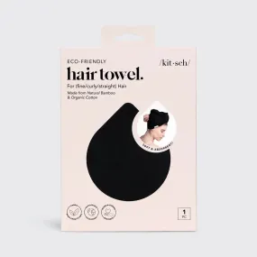 Kitsch Quick Dry Hair Towel | Black