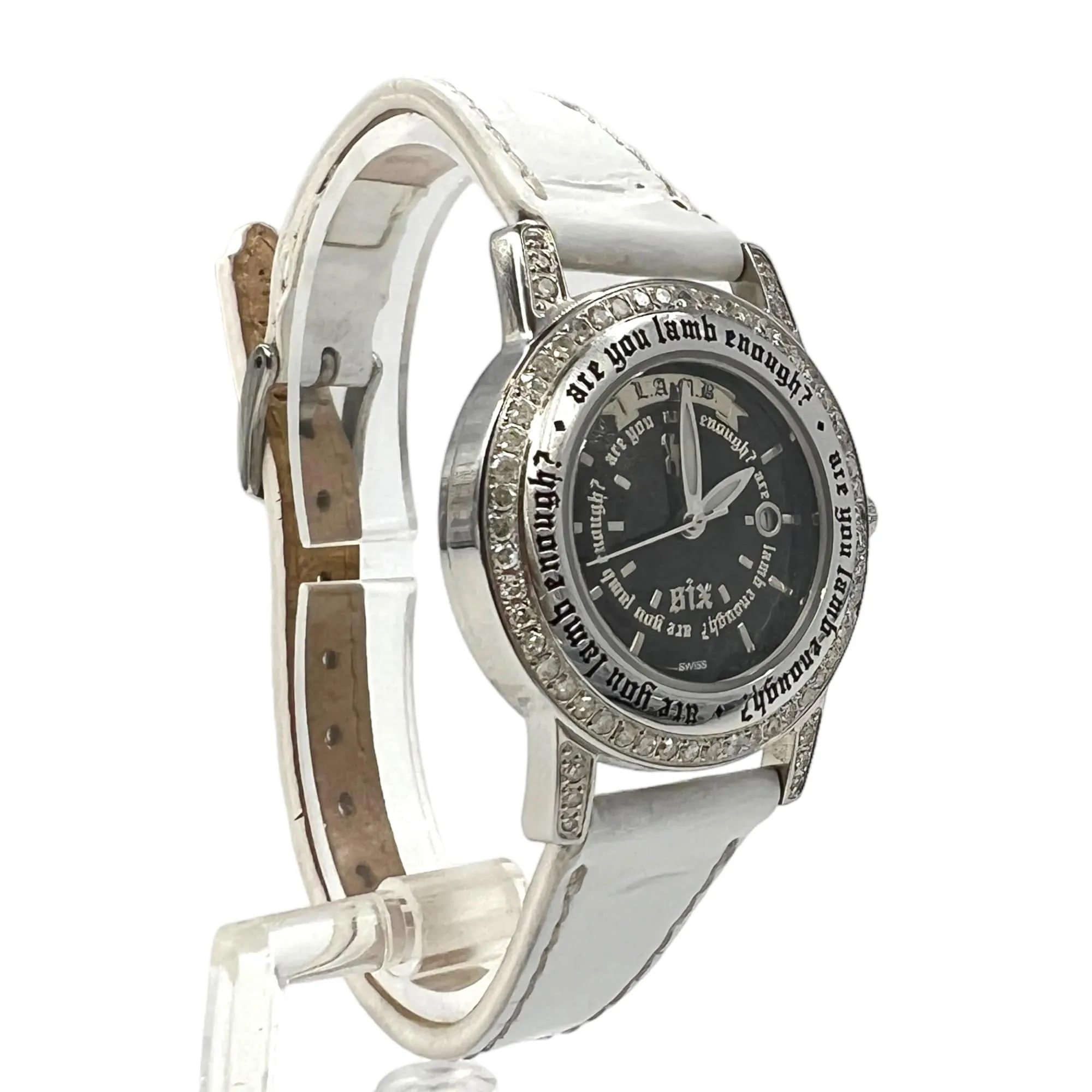 L.A.M.B by Gwen Stefani Stainless Steel Diamond Watch - White