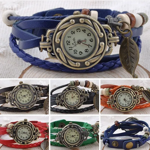 Leaf Vintage Wrap Watch