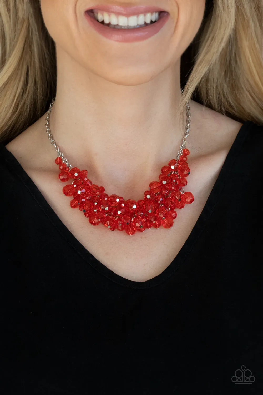 Let The Festivities Begin - Red Paparazzi Necklace