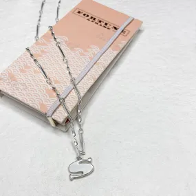 Letter Necklace (S) - Silver