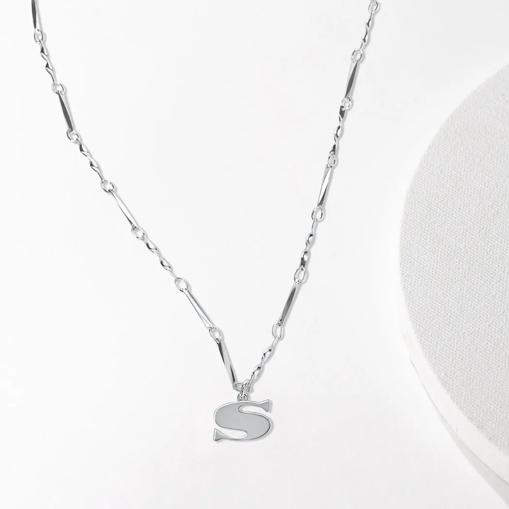 Letter Necklace (S) - Silver