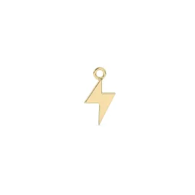 Lightning Bolt Charm | 10k Yellow Gold