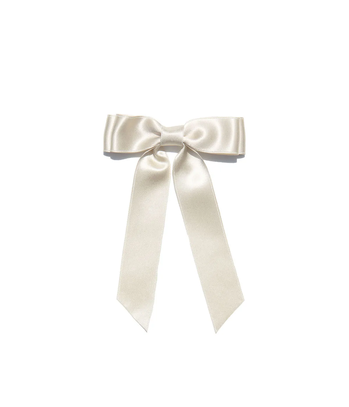 Loren Hope x Bardot Bow Gallery - Petite Silk Hair Bow in Vanilla