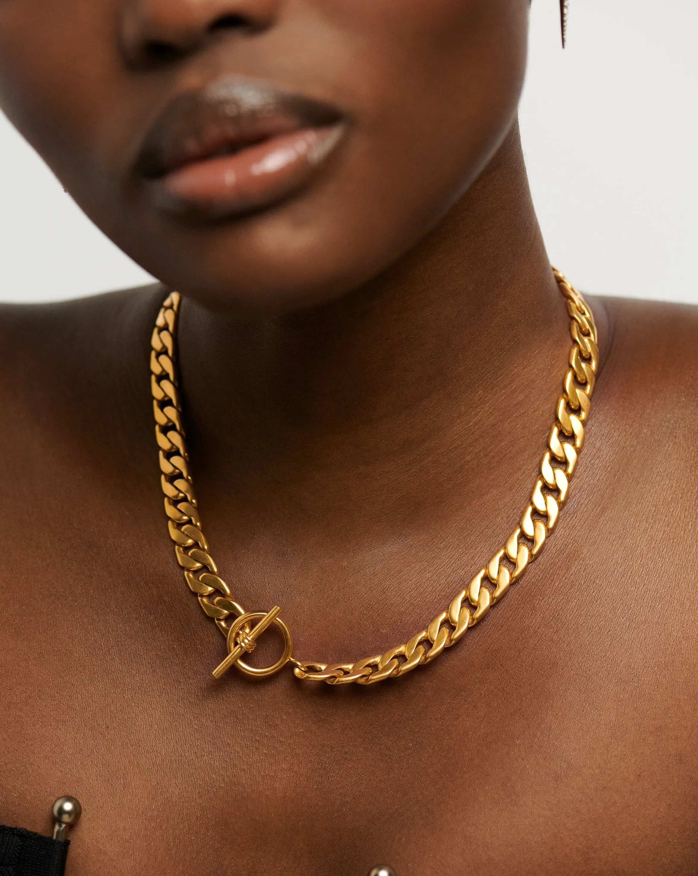 Lucy Williams T-Bar Chunky Chain Necklace