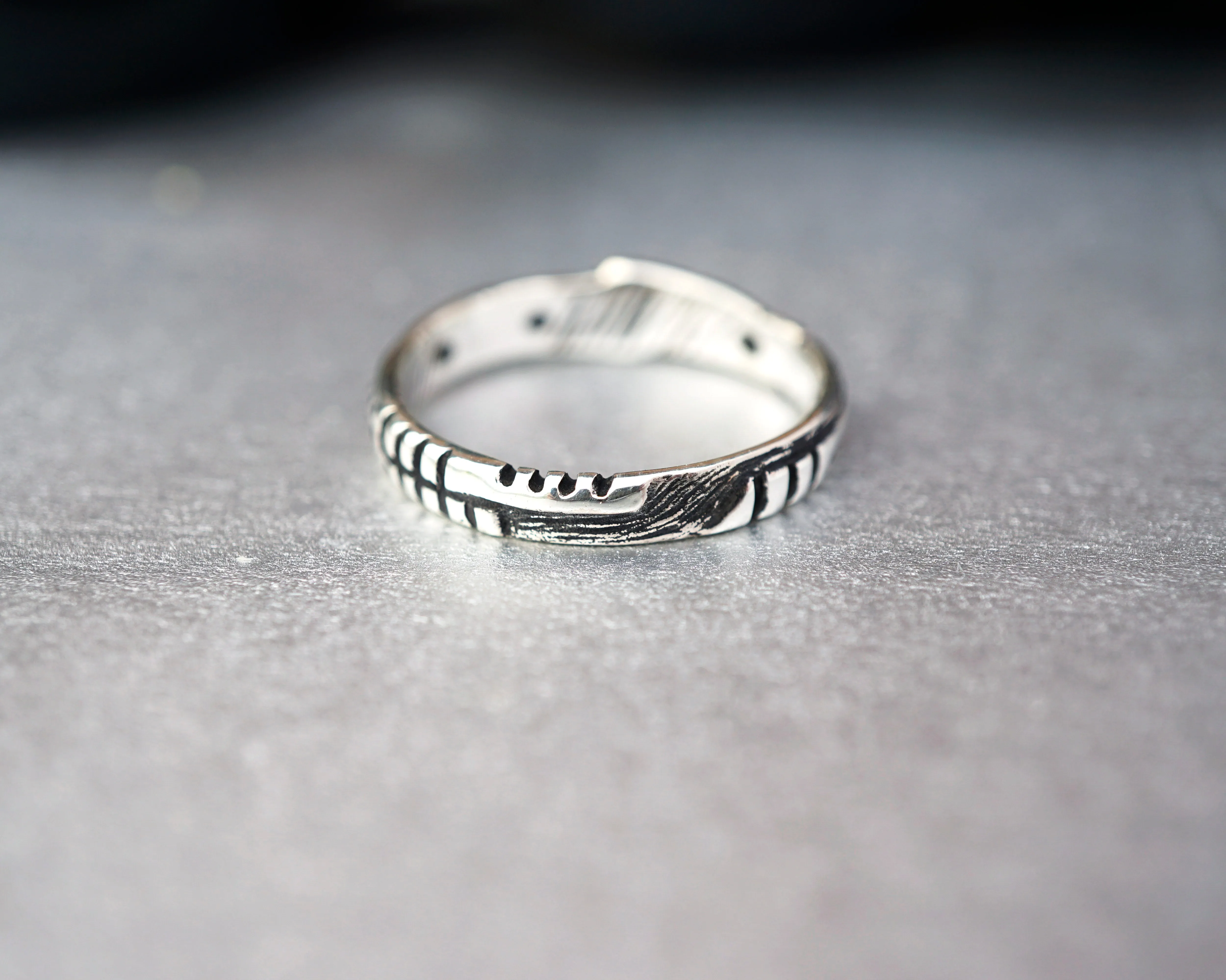 LUKE | silver mens Moonstone ring