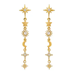 Mixed Celestial Charm Earrings