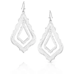 Montana Silversmiths Western Two-Step Teardrop Earrings