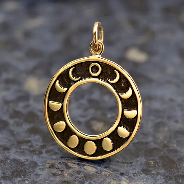 Moon Phase Ring Necklace