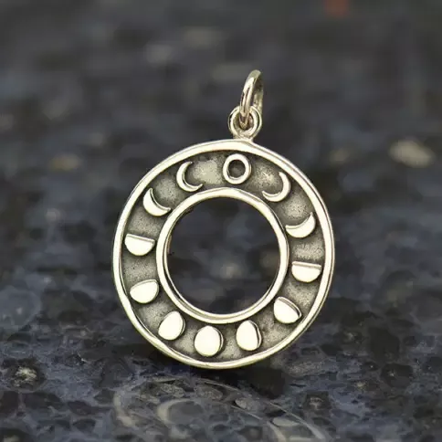 Moon Phase Ring Necklace