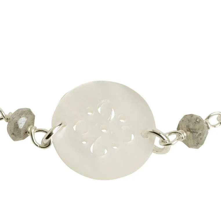 Mother of Pearl Floral Bracelet