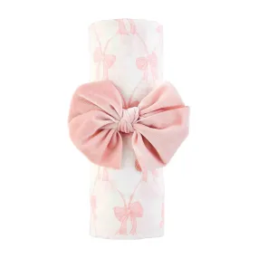 Mud Pie Bow Swaddle and Headband Set