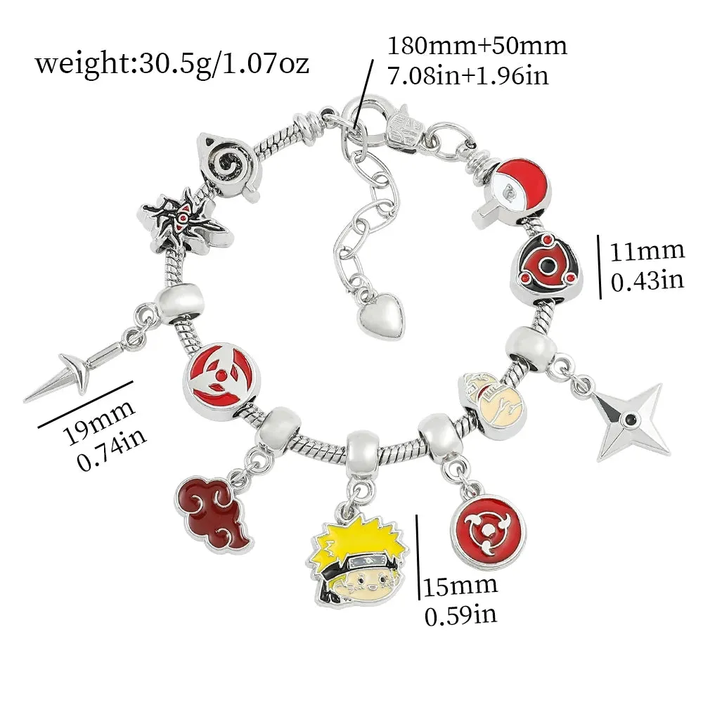 Naruto Anime Charm Bracelet Figure Pendant Hand Chain Jewelry