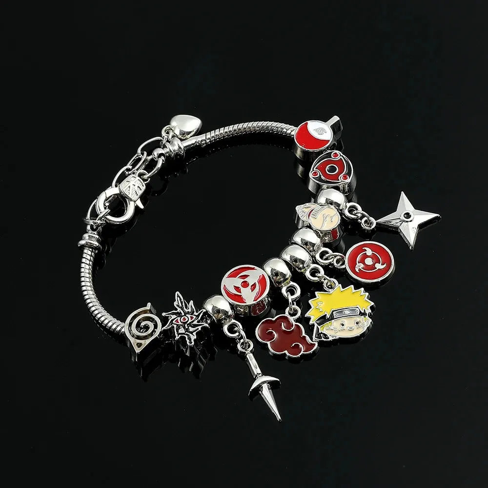 Naruto Anime Charm Bracelet Figure Pendant Hand Chain Jewelry