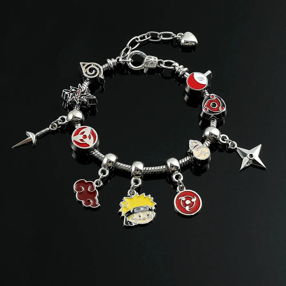 Naruto Anime Charm Bracelet Figure Pendant Hand Chain Jewelry