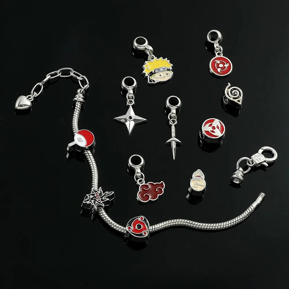 Naruto Anime Charm Bracelet Figure Pendant Hand Chain Jewelry